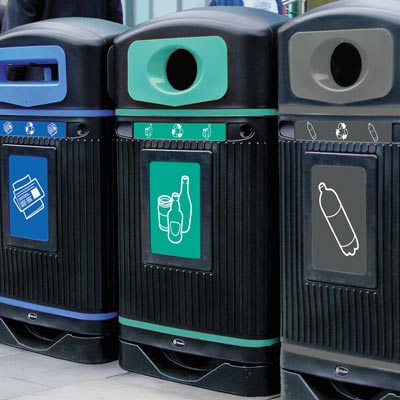 Glasdon Jubilee™ Mixed Glass Recycling Bin