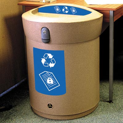 Envoy™ Confidential Paper Recycling Bin  - 90 Ltr