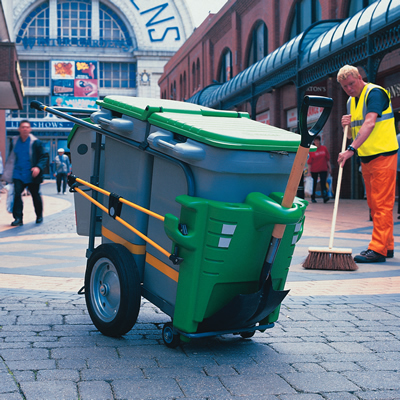 Double Space-Liner™ Cleaning Trolley
