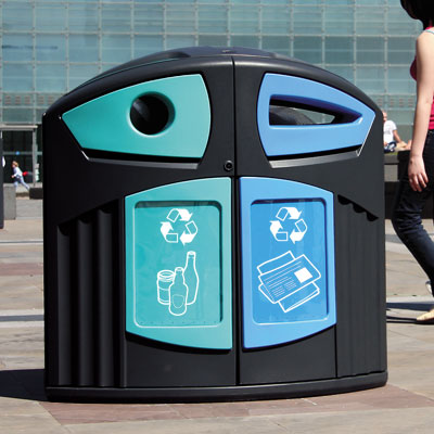 Nexus® 200 Mixed Glass / Newspaper & Magazine Recycling Bin